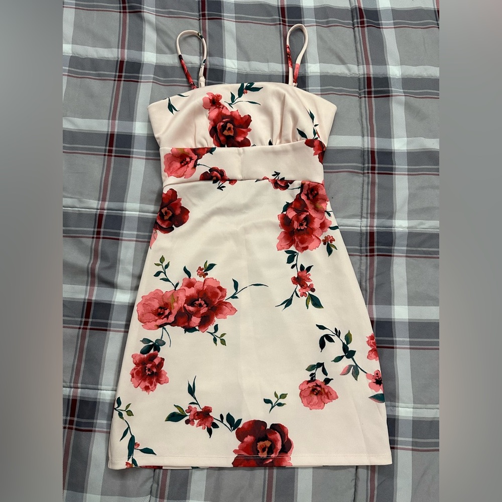 Pink floral dress 👗